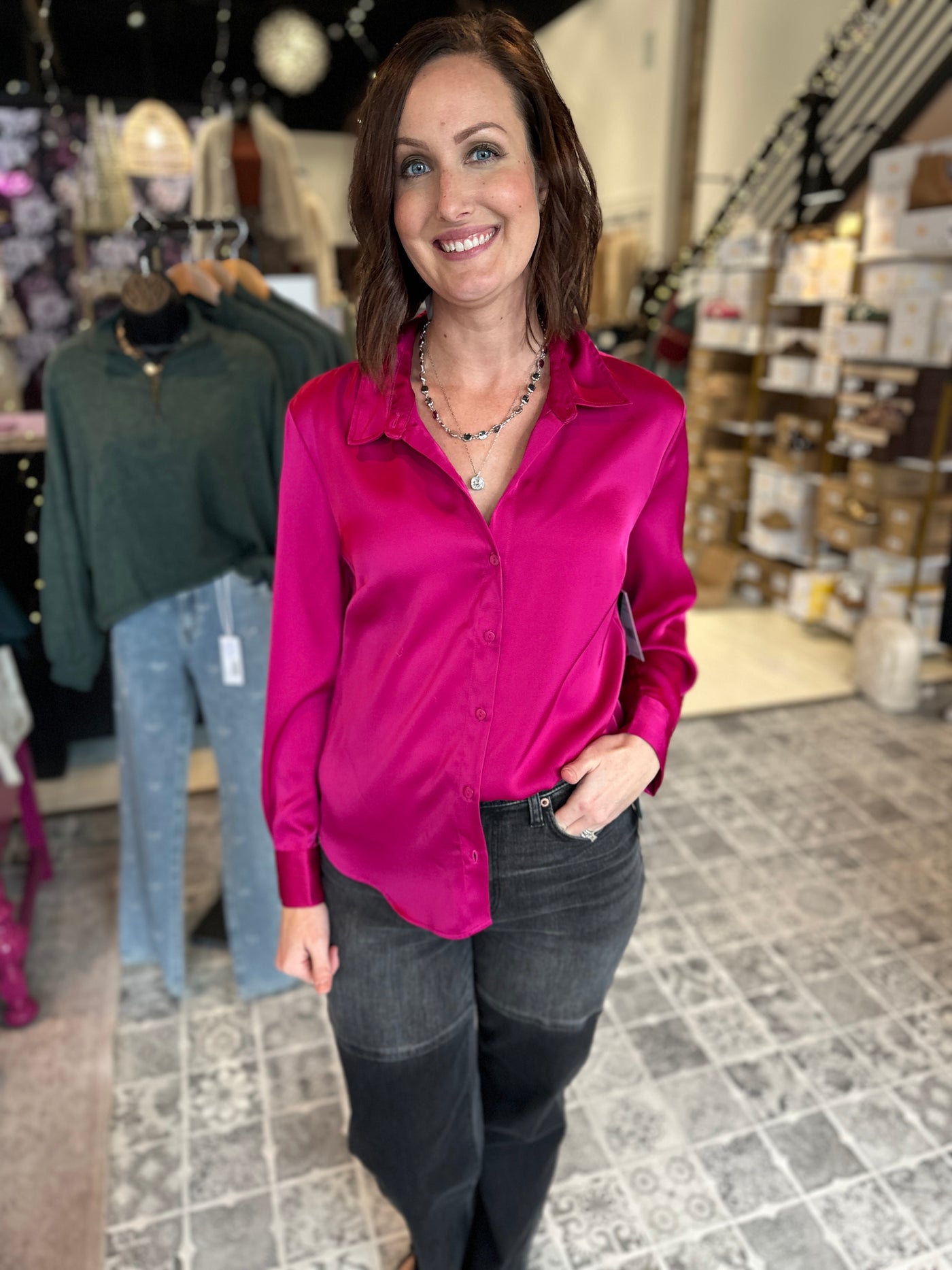 LIVERPOOL The Button Front Woven Shirt