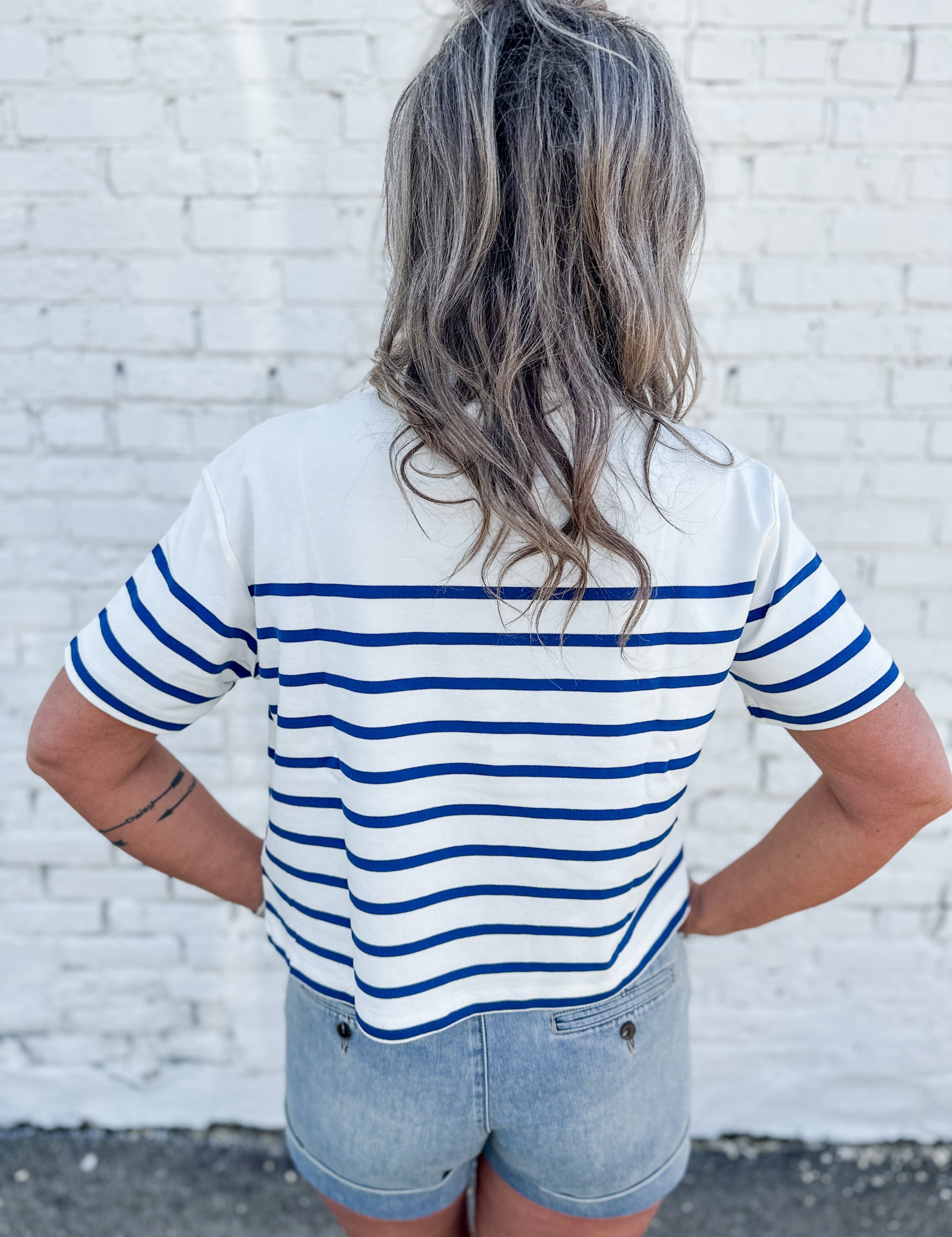 The Maddox Striped Tee by Dear John Denim