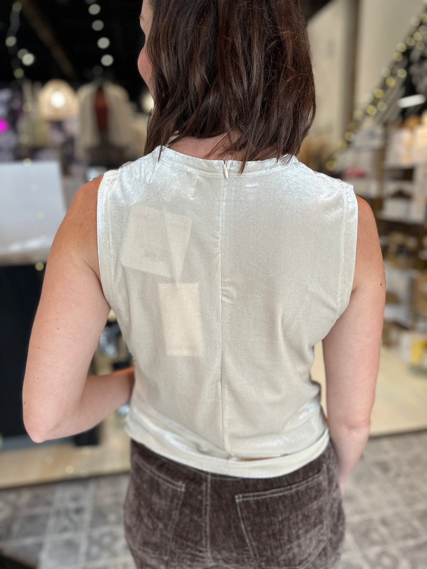 DEAR JOHN The Shaunee Mock Neck Tank