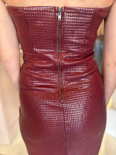The Elektra Textured Knit Midi Dress