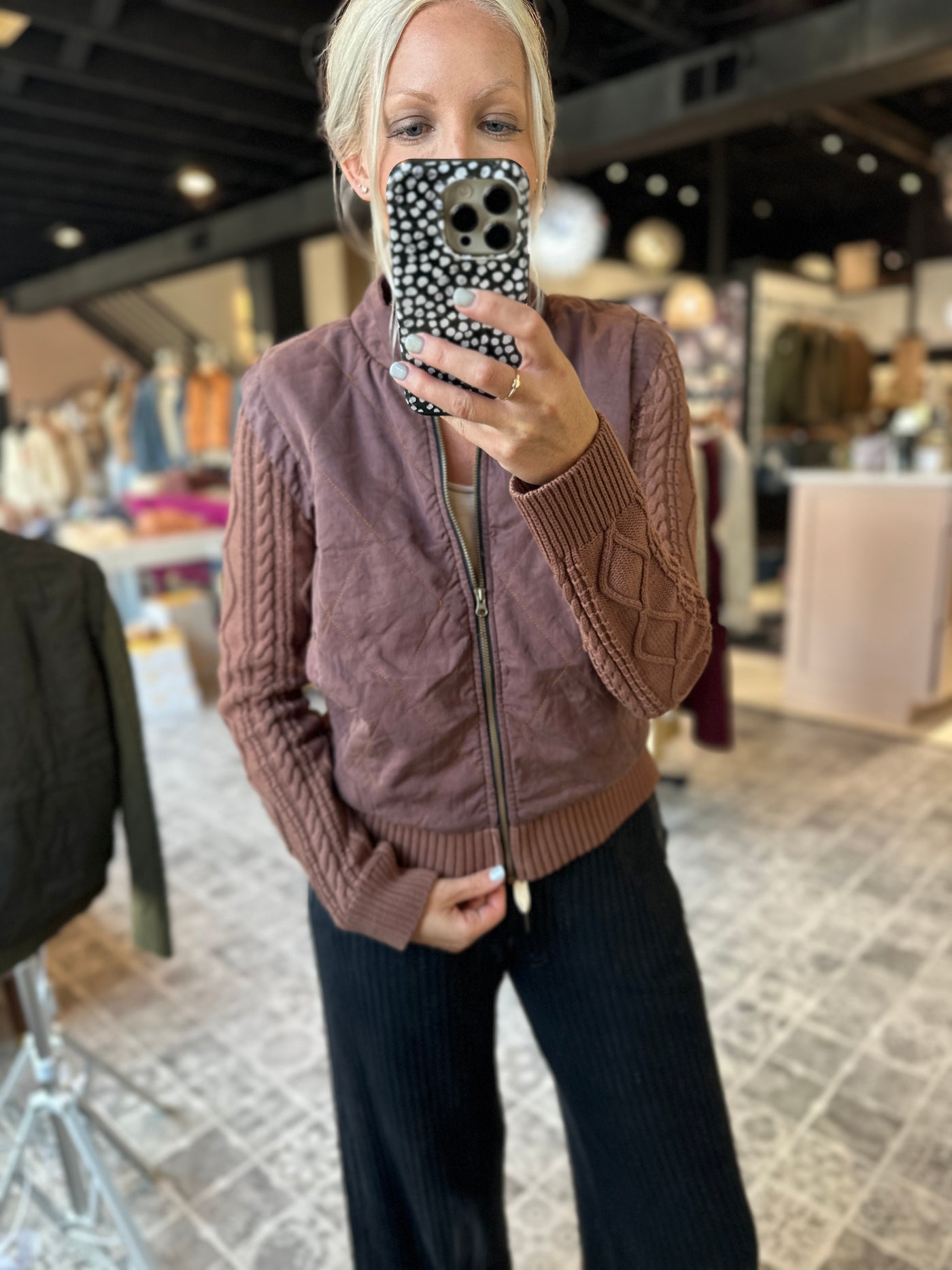 HELLO NITE The Copper Stitch Sweater Jacket