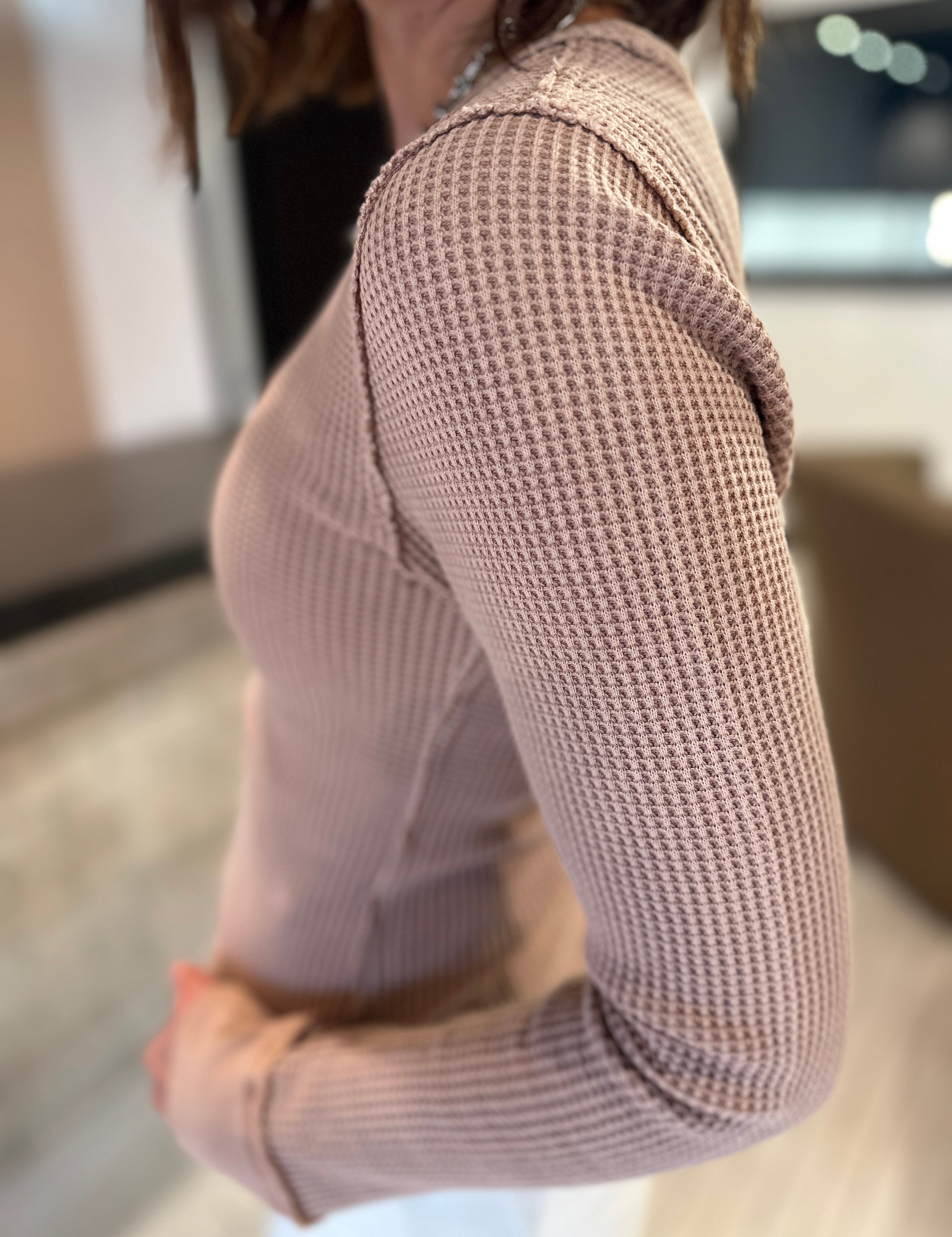 DEAR JOHN The Ania Waffle Long Sleeve