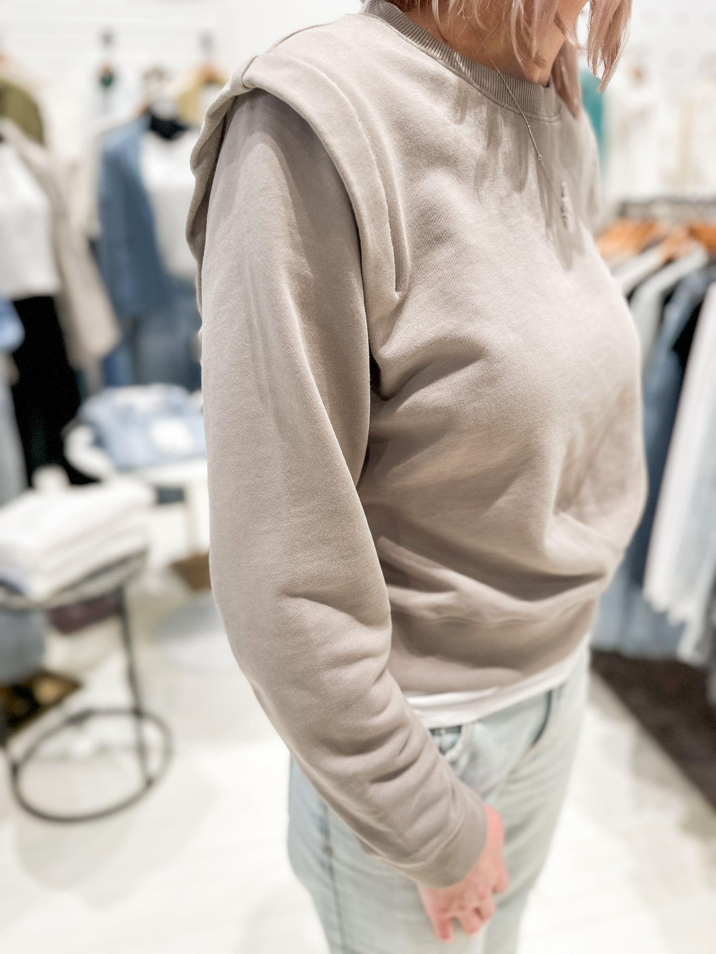 KUT FROM THE KLOTH The Felicity Pleated Pullover Sweatshirt