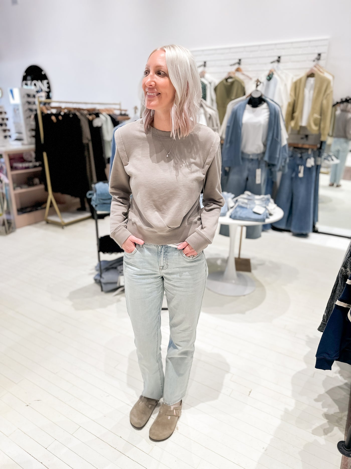 KUT FROM THE KLOTH The Felicity Pleated Pullover Sweatshirt