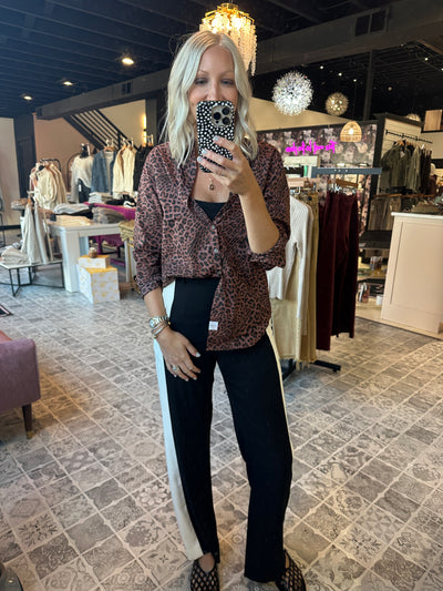 DEAR JOHN The Lolita Button Down Top Leopard