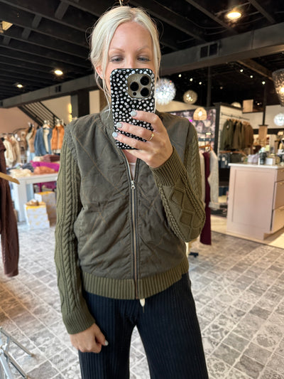 HELLO NITE The Copper Stitch Sweater Jacket
