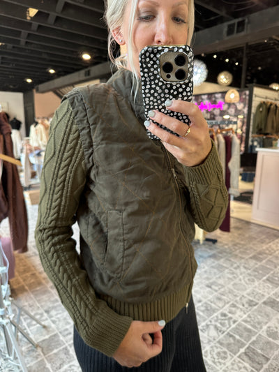 HELLO NITE The Copper Stitch Sweater Jacket