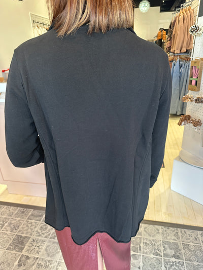 MONO B The Malibu Raw Edge Blazer
