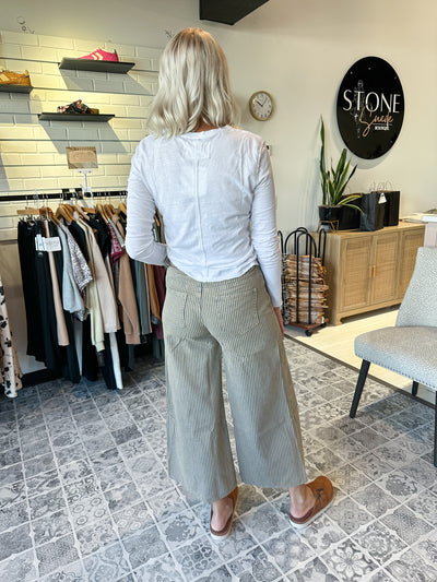 The Saylor Striped Tie Waist Pants