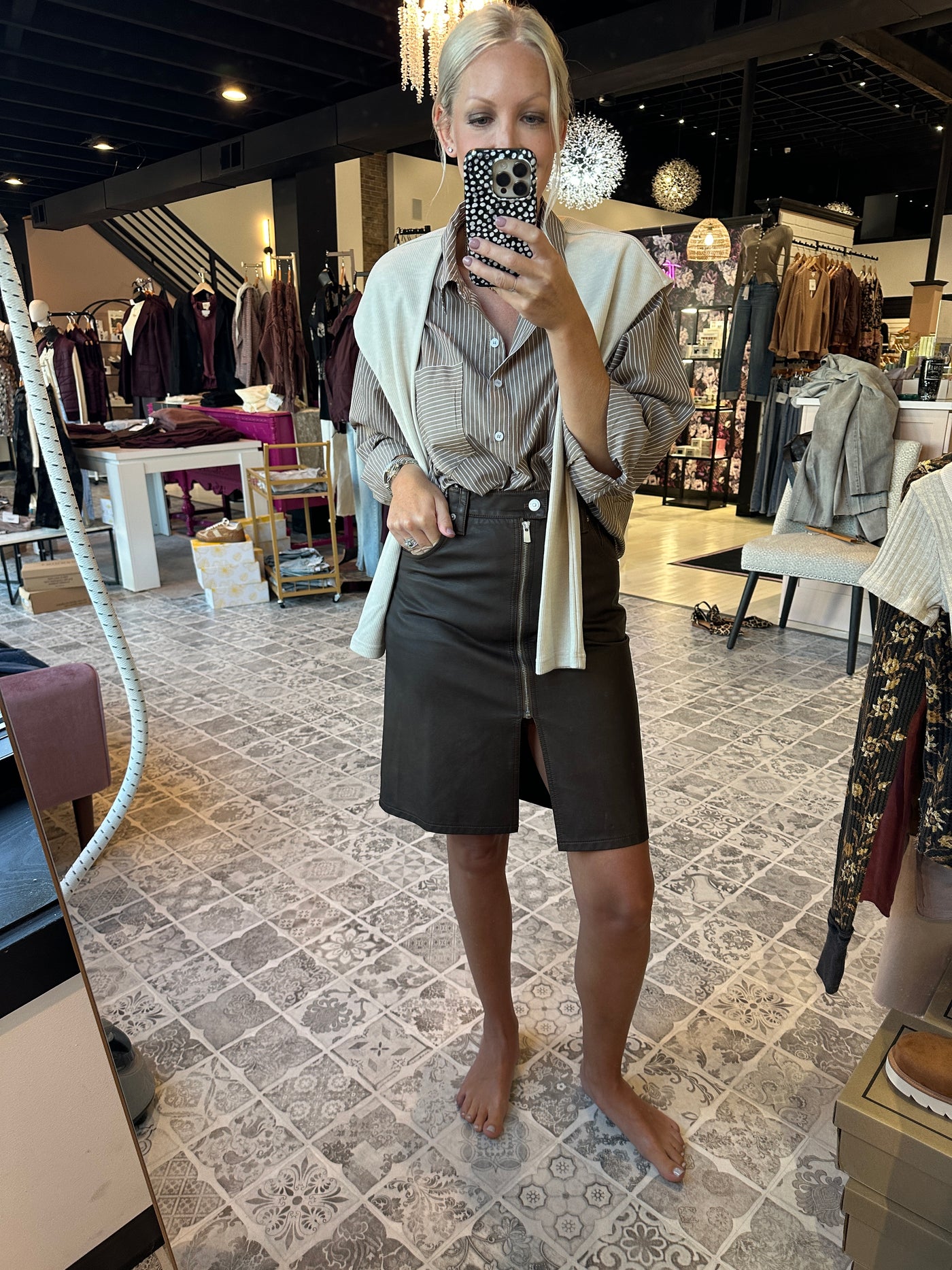 FREE PEOPLE The Sycamore Vegan Midi Skirt