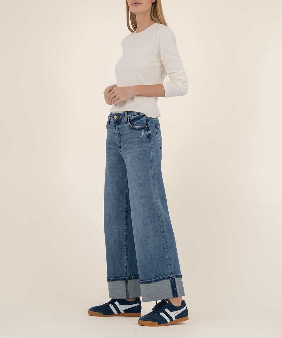 KUT from the KLOTH The Meg High Rise Fab Ab Wide Leg