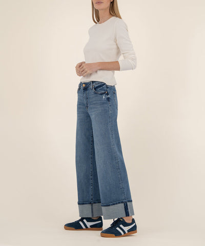 KUT from the KLOTH The Meg High Rise Fab Ab Wide Leg