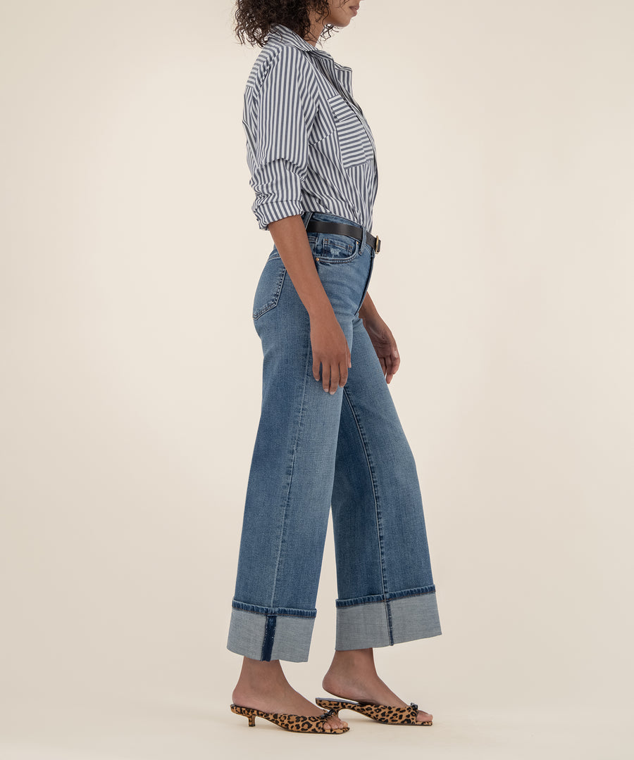 KUT from the KLOTH The Meg High Rise Fab Ab Wide Leg