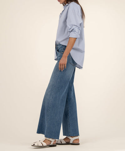 KUT from the KLOTH The Ryan High Rise Fab Ab Super Wide Leg