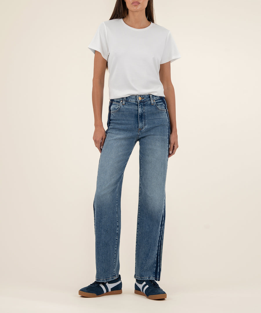 KUT FROM THE KLOTH The Sienna High Rise Straight with Side Stripes