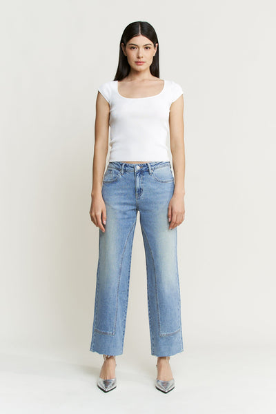 MICA The Leva Mid Rise Ankle Straight