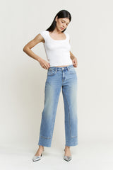 MICA The Leva Mid Rise Ankle Straight