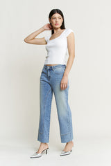 MICA The Leva Mid Rise Ankle Straight