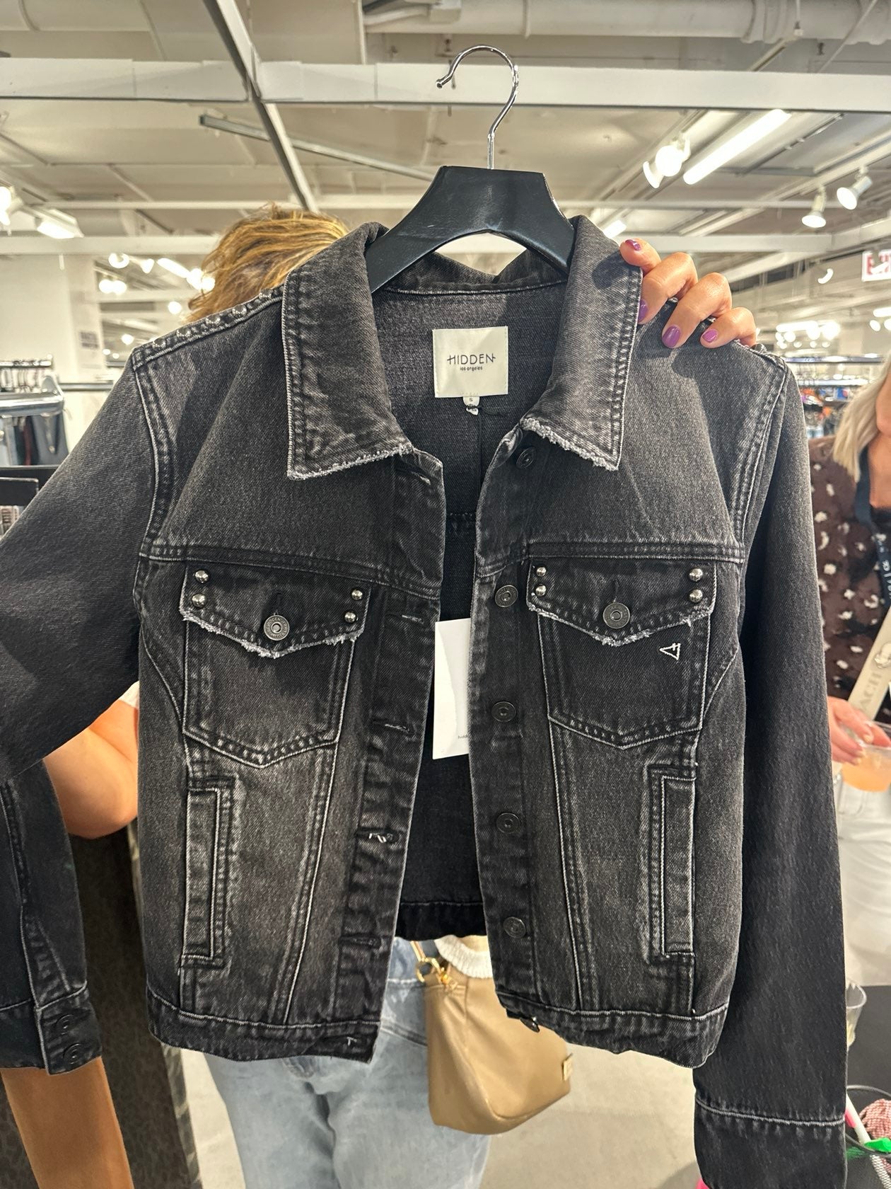 HIDDEN The Savannah Studded Trucker Jacket