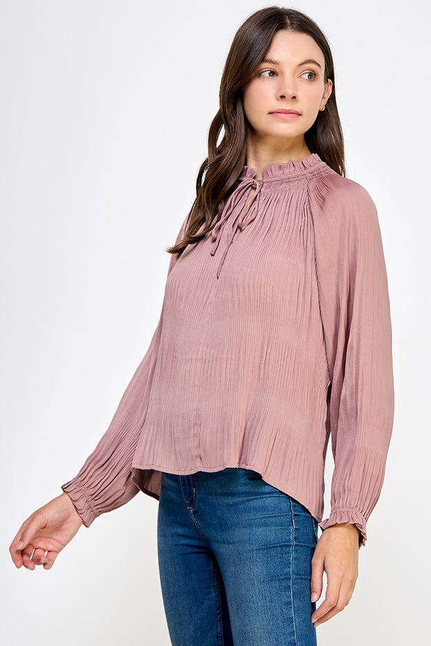 The Mallory Pleated Blouse