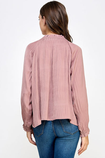 The Mallory Pleated Blouse