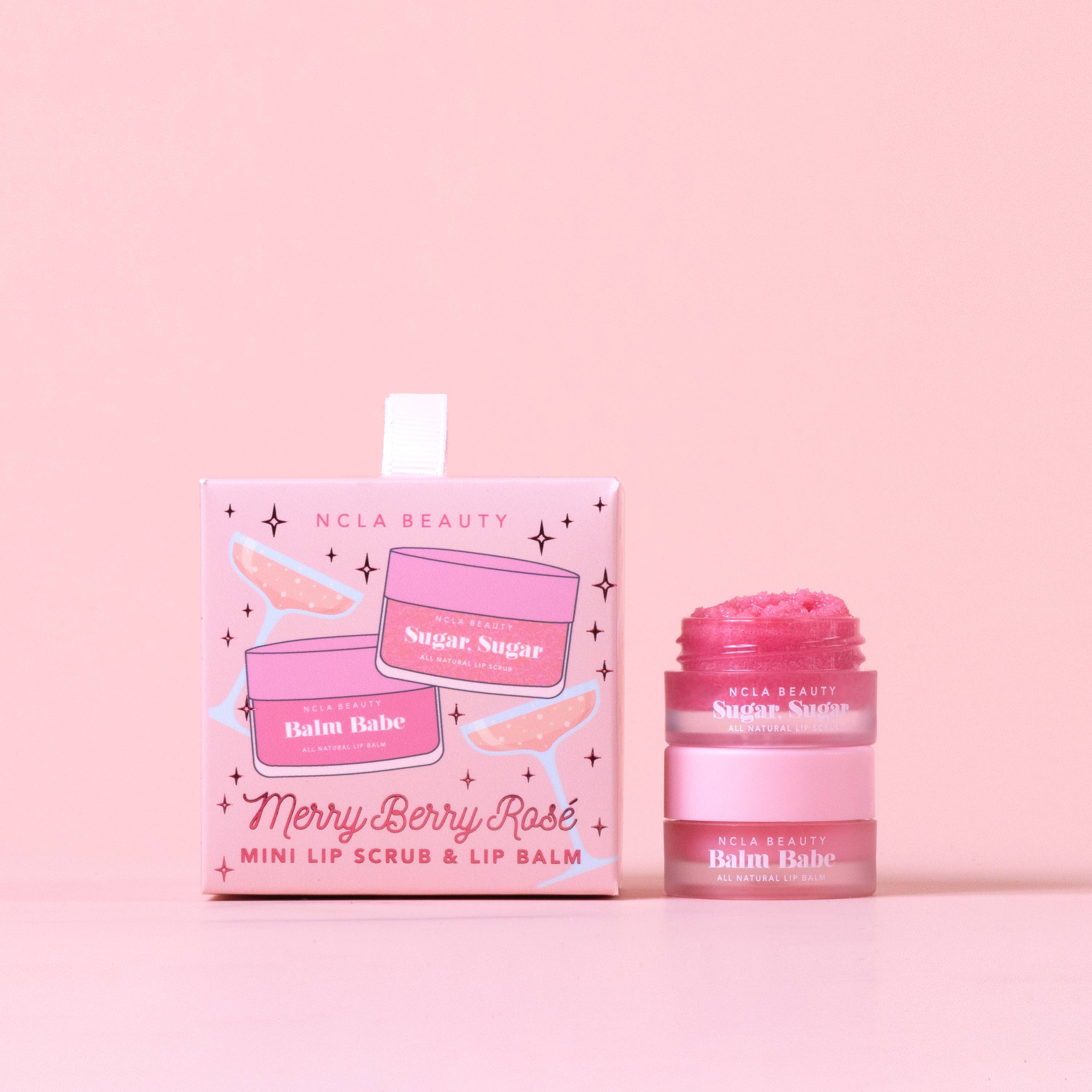 Merry Berry Rose Lip Treatment Holiday Ornament Gift Set