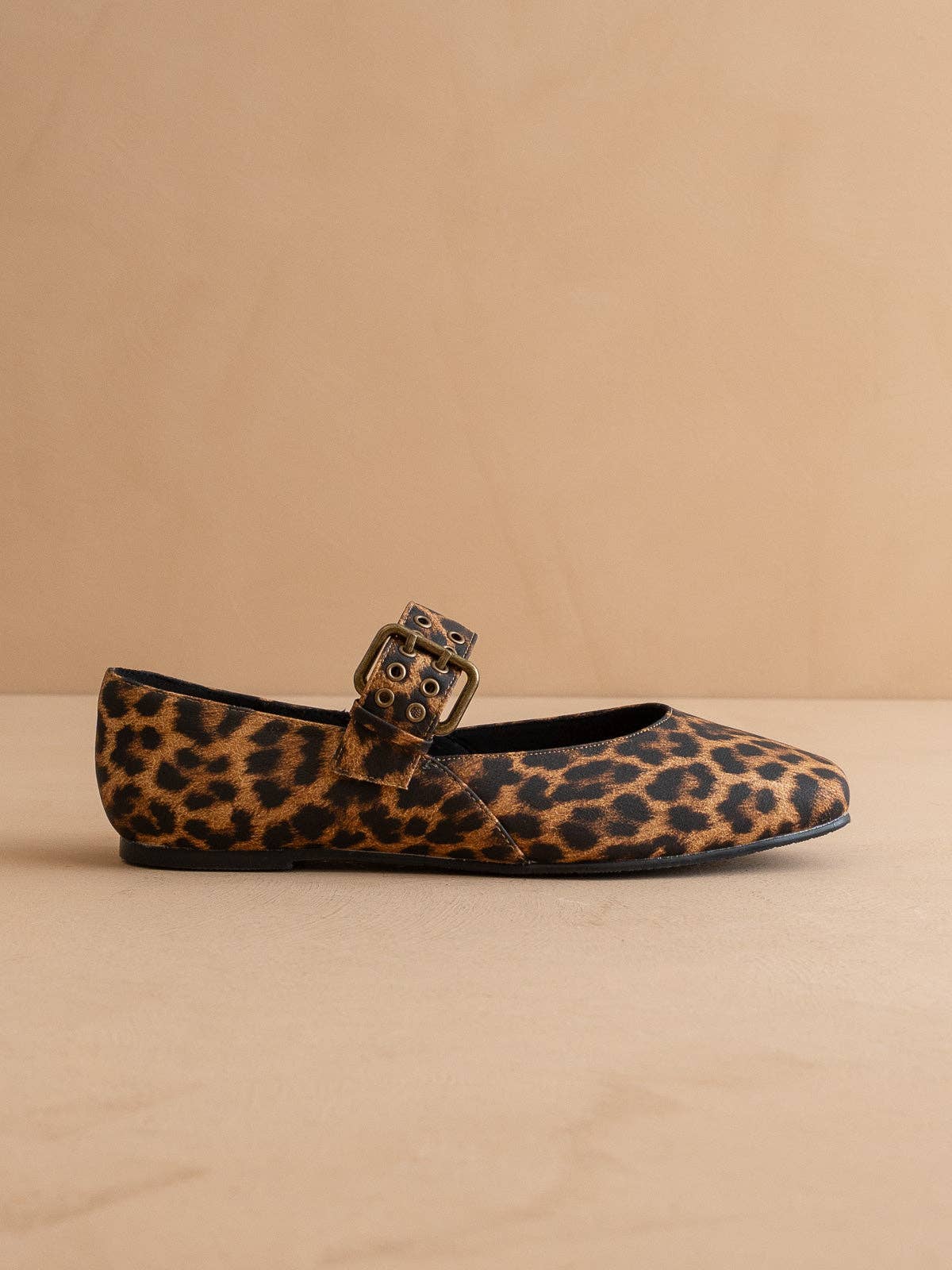 The Soho | Leopard Ballet Flat with Buckle
