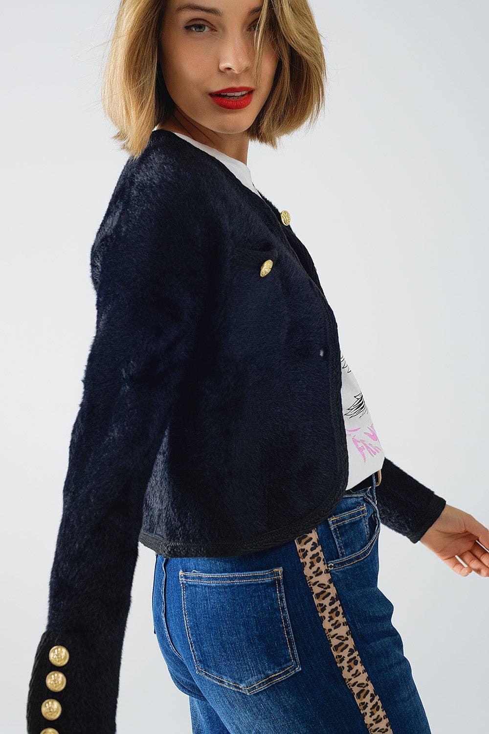 The Vanessa Fuzzy Cardigan Jacket