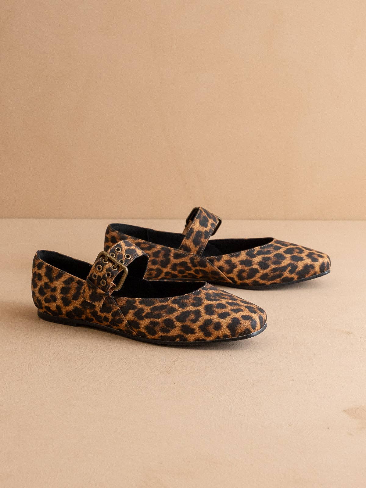 The Soho | Leopard Ballet Flat with Buckle