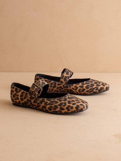 The Soho | Leopard Ballet Flat with Buckle