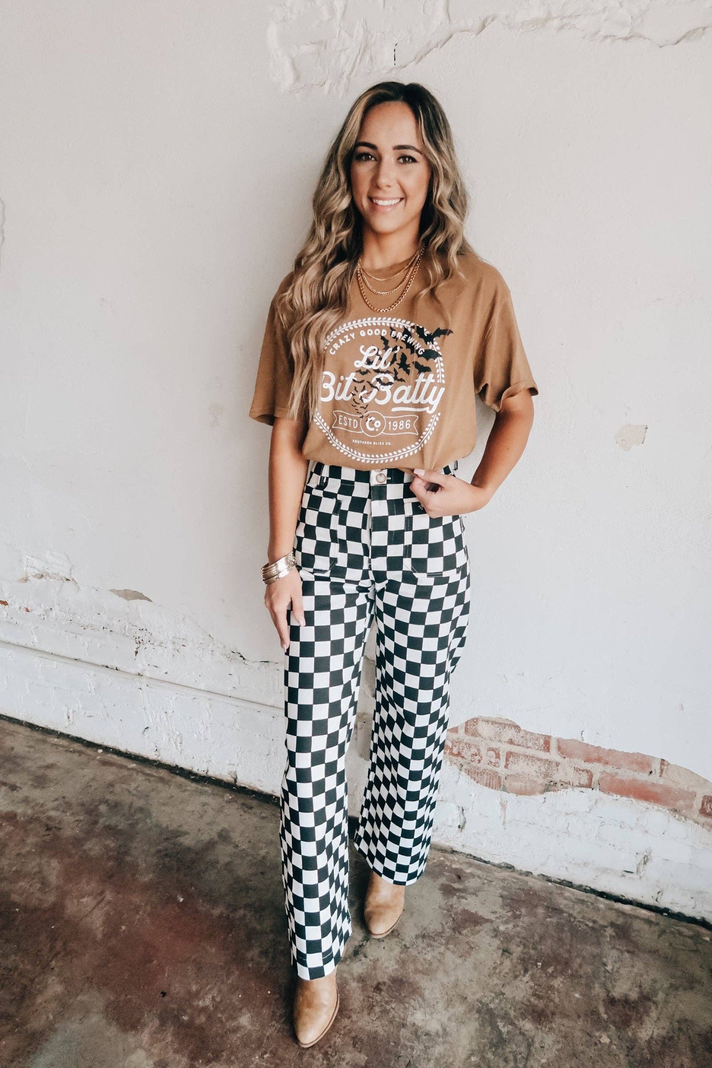 The Lil Bit Batty Camel Tee