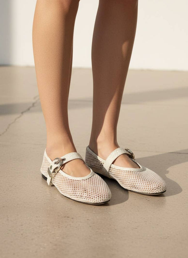 The Mesh Mary Jane Flat