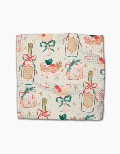 Christmas Cocktails Dishcloth Set