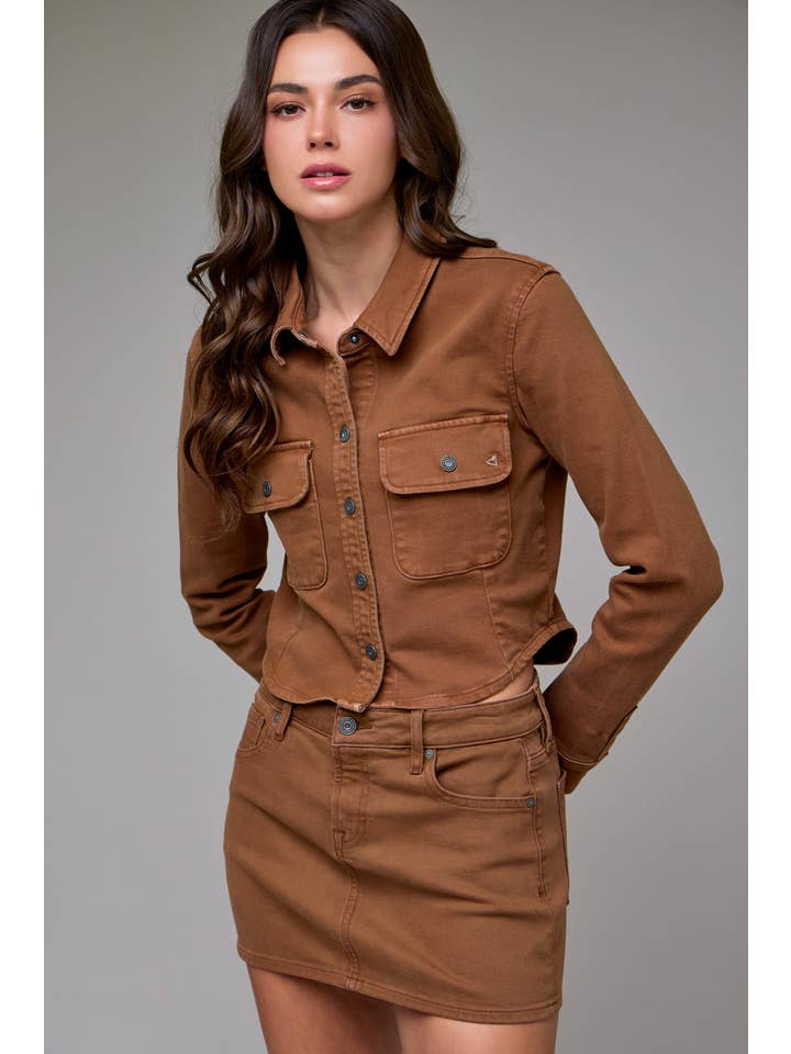 HIDDEN The Tawny Fitted Shirt Jacket