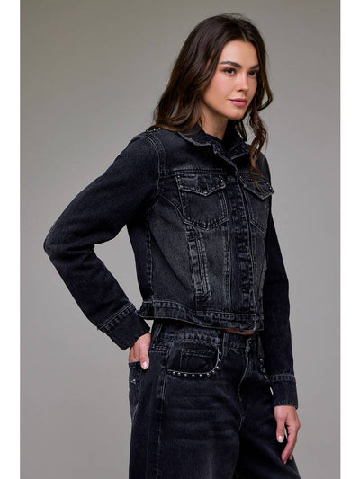 HIDDEN The Savannah Studded Trucker Jacket