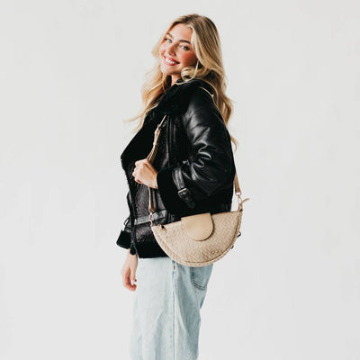 The Selena Suede Flap Crossbody