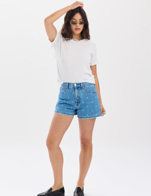 The Knockout High Rise A-Line Short by Daze Denim