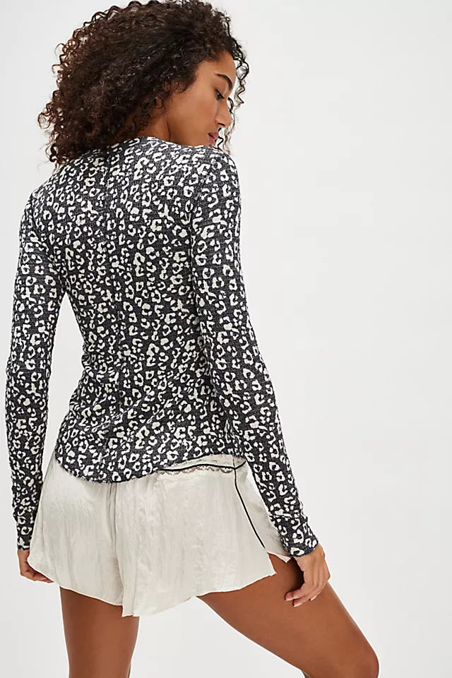 FREE PEOPLE The Going Places Printed Cardi
