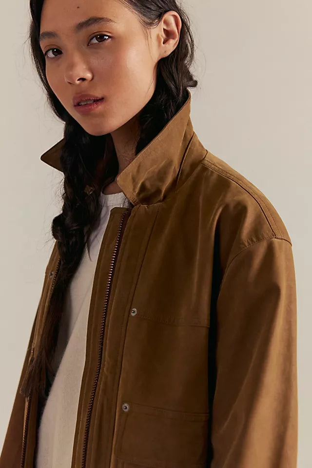 FREE PEOPLE The Blair Faux Suede Jacket