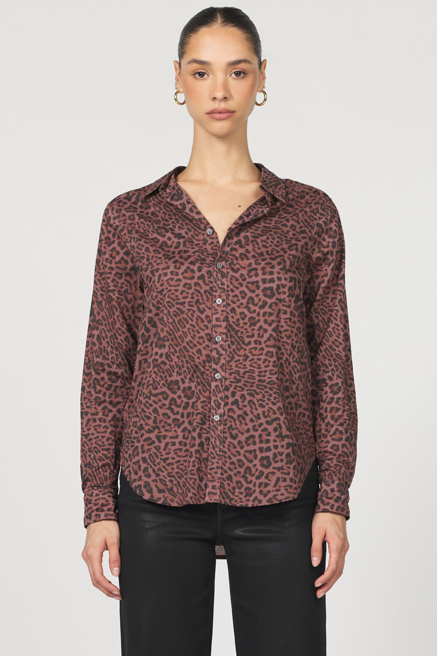 DEAR JOHN The Lolita Button Down Top Leopard