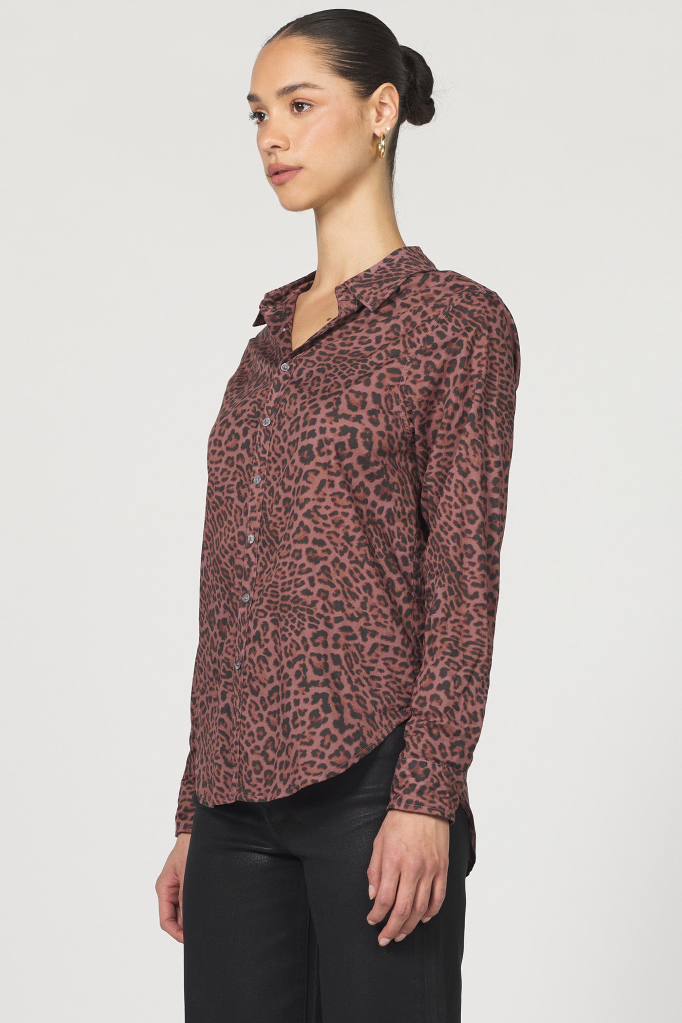 DEAR JOHN The Lolita Button Down Top Leopard