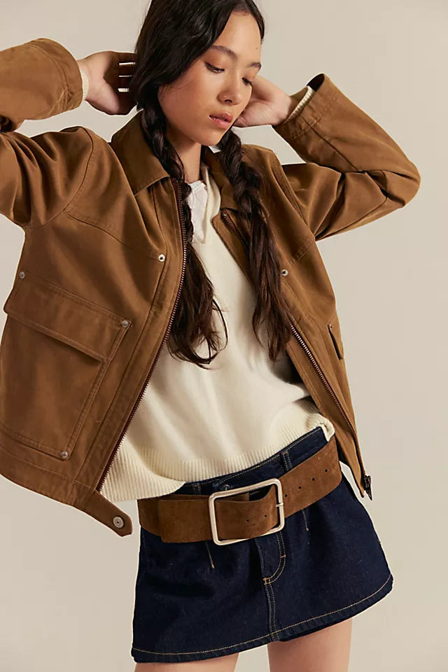 FREE PEOPLE The Blair Faux Suede Jacket