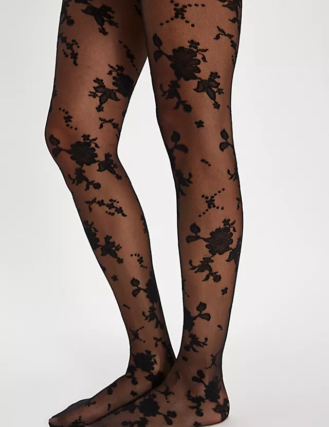 FREE PEOPLE The Flocked Floral Tight