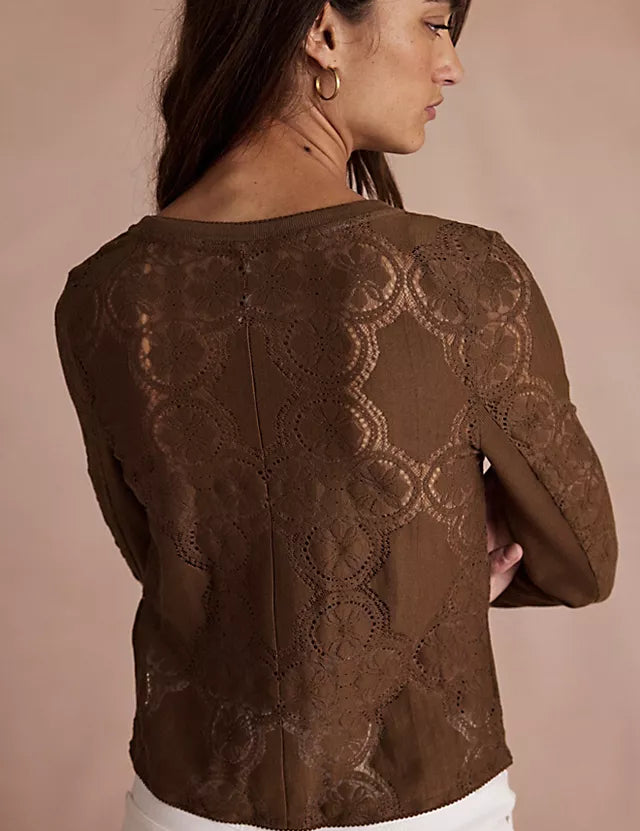 FREE PEOPLE The Jae Knit Long Sleeve Top