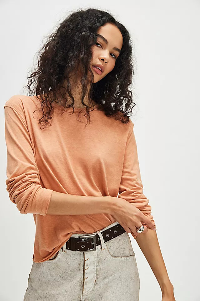 FREE PEOPLE The Nova Longsleeve Tee